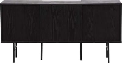 Björkön dressoir 3 deuren zwart.