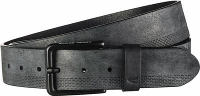 camel active Riem van nubuckleer - Maat menswear-S - Schwarz