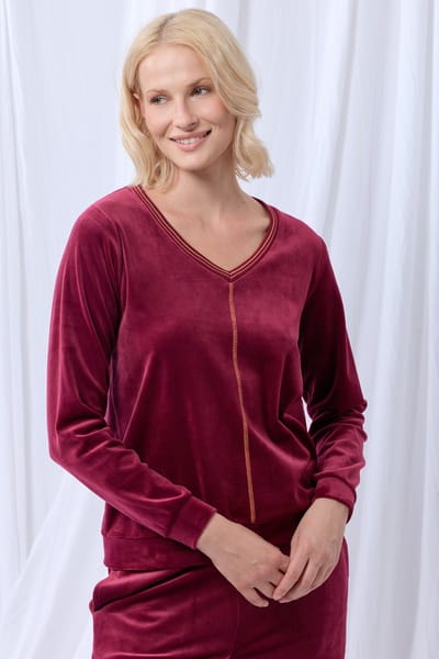 lords x lilies Dames pyjama wijnrood - maat XXL