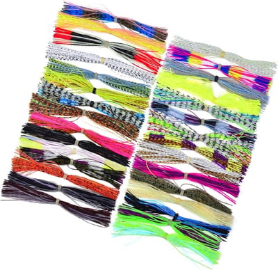 Spinnerbait Rokken - Jigs Inktvis - Vissen - Scheurbestendig Materiaal - 30 Bundels - Willekeurige Kleur