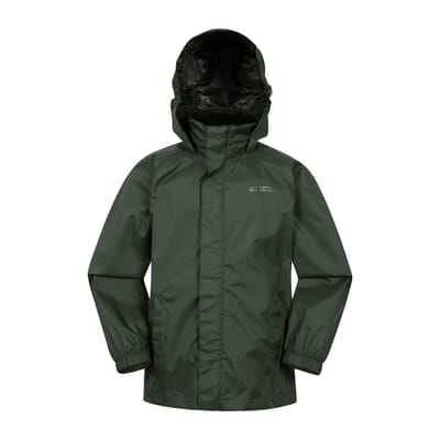 Mountain Warehouse Pakka II Waterdichte Jas voor Kinderen/Kinderen (Kaki Groen)
