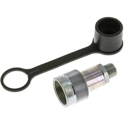 Stalen Hydraulische Koppeling Snelkoppeling 3/8 inch NPT buitendraad Stofkap