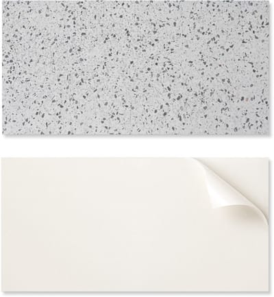 Bedrukt vinylpaneel - Slaapkamerdecoratie 100x50 cm Steenpatroon met textuur