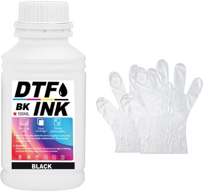 DTF inkt - 1pcs - zwart- DTF transfer inkt voor textielbedrukking - thermische transfer voor DTF-printers - DTF overdracht - 500ml - premium overdracht voor inkjetprinters, thermische PET-film - compatibel met i3200, DX5/DX7, 5113, i4720, XP600