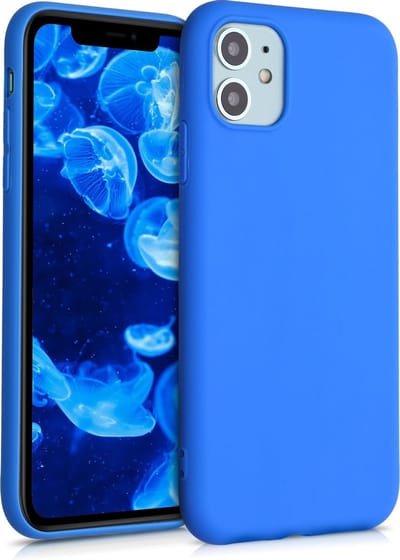 kwmobile telefoonhoesje geschikt voor Apple iPhone 11 - Hoesje voor smartphone - Back cover in neon blauw