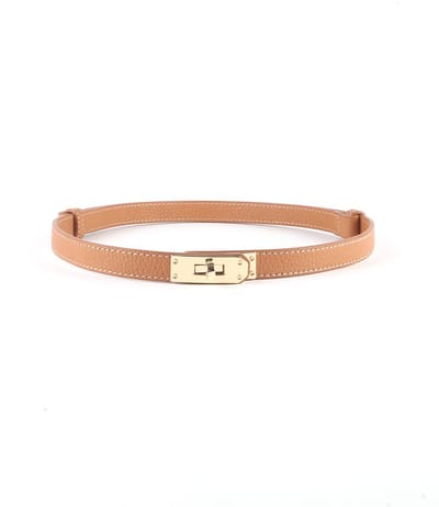 Giuliano Lederen riem - Made in Italy - 105 CM - Bruin