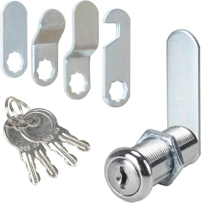 Veilige brievenbus slot 35 mm met 4 sleutels en 5 lussen, ideaal voor meubels, kasten en deuren