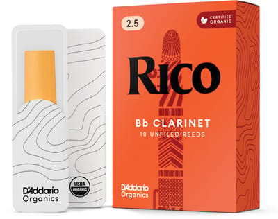 D'Addario Woodwinds Bb-Klarinette 2 Böhmsysteem doos met 10 rieten - Riet voor Bb klarinet (Frans)