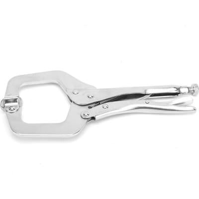 Pince de blocage en forme de C, serre-joint rapide pour le travail du bois, fixation, soudure, outil multifonction 11 pouces white