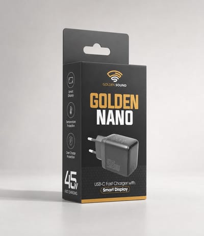 Golden Sound Adapter met Display- 45W adapter - Oplader