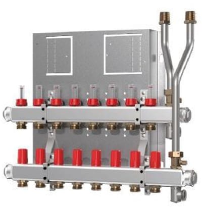 Danfoss Verwarmingscircuitverdeler Type Veiligheidsgroep met 4 verwarmingscircuits, 145H0904