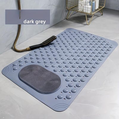 5 Couleurs au Choix, Tapis de Massage Antidérapant pour Salle de Bain, Tapis de Pied Antichute pour Salle de Bain d'Hôtel, Tapis de Sol pour Toilettes, Tapis de Salle de Bain Douche, Tapis de Massage pour la Maison gris foncé