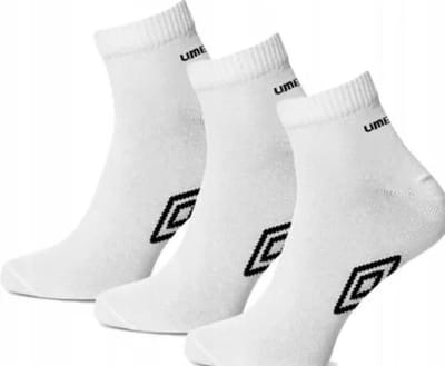Umbro - Sokken heren - Maat 39 - 42 cm( 3 paar ) Sokken Mannen - Sportsokken - Quarter - Witte