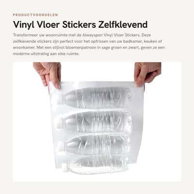 Dailygoods- Vloertegel Antislip - Zelfklevend - PVC - Decoratie - Badkamer/Keuken - 30 x 12 cm - Verwijderbaar - Vloertegels