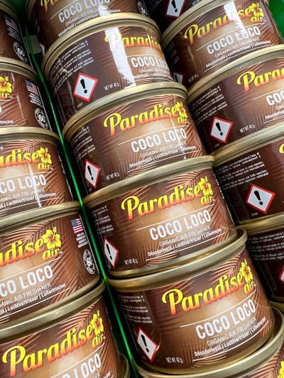 Paradise Air Car Air Freshener Coco Loco- 18 stuks - Incl. doseerdeksels.