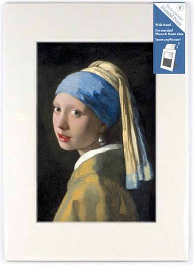 Passe-partout , L, Meisje met de Parel, J.Vermeer Prent