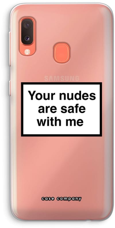 Case Company® - Hoesje geschikt voor Samsung Galaxy A20e hoesje - Safe with me - Soft Cover Telefoonhoesje - Bescherming aan alle Kanten en Schermrand