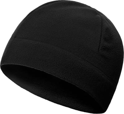 YONO Thermo Muts - Helmmuts Fleece - Fiets Muts voor onder Helm - Heren en Dames - Winter - Zomer - Zwart