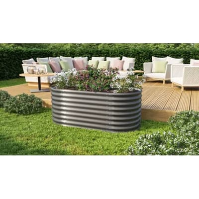 Vitavia Plantenbak Vita - Graniet - Metaal - 162,1x82,1x63cm