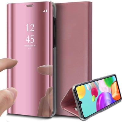 Hoesje geschikt voor Samsung Galaxy A41 - Book Case Spiegel Roségoud