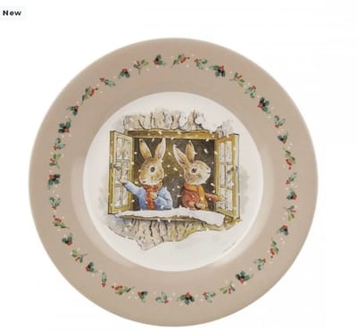 Pieter Rabbit kerst bord