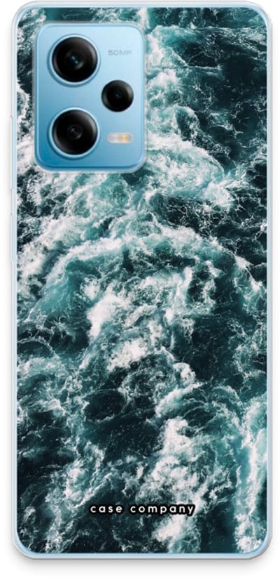 Case Company® - Hoesje geschikt voor Xiaomi Redmi Note 12 Pro 5G hoesje - Zee golf - Soft Cover Telefoonhoesje - Bescherming aan alle Kanten en Schermrand