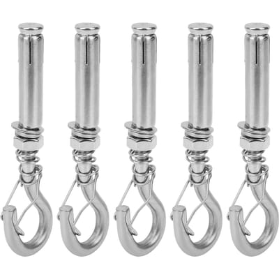 5 Stuks Expansiebout Haak Schroef Open Cup 304 Roestvrij Staal Industriële Benodigdheden M8