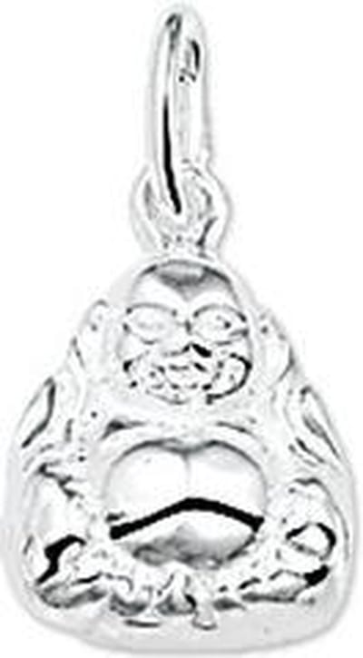 hanger boeddha zilver gerhodineerd