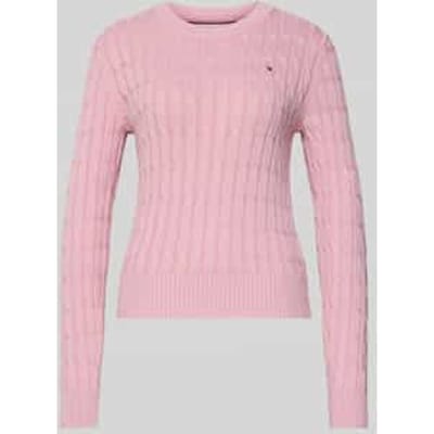 Slim fit gebreide pullover van puur katoen