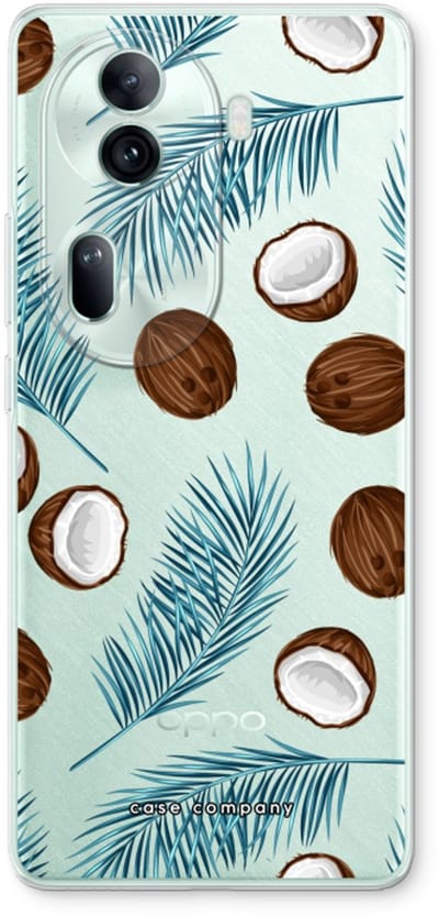 Case Company® - Hoesje geschikt voor Oppo Reno 11 Pro hoesje - Kokosnoot - Soft Cover Telefoonhoesje - Bescherming aan alle Kanten en Schermrand