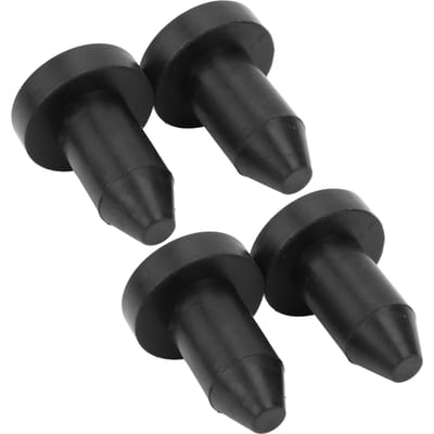 4 stuks Kajak Pushin Waterretentie Afvoerstekker Ontwatering Waterdichte Plug Accessoires black