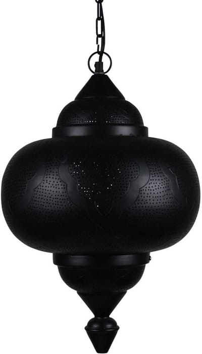 Safaary - Arabische Hanglamp Ines Zwart Goud Ø 33 x 52cm