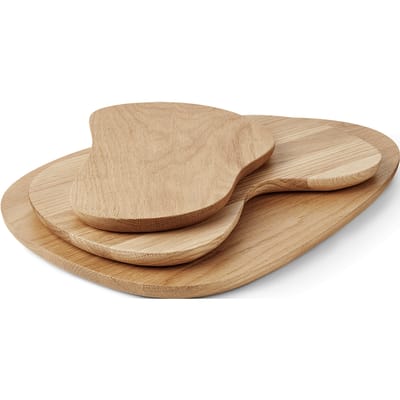 Ferm Living Cairn snijplank set van 3 - oak