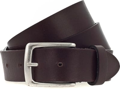 b.belt Leren Riem Ben Belt W100 Dark Brown Bruine