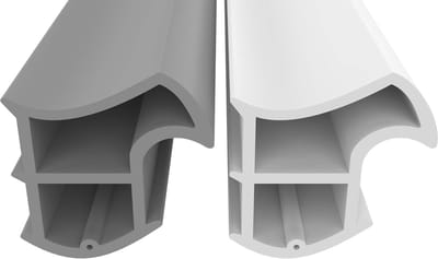 Tochtstrip Staalframe 25 Meter Grijs - Tegen Tocht, Geluid & Stof - Bespaar Energiekosten - 15.8mm Hoogte