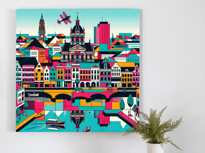 Kunstprint | Wanddecoratie | Canvas | 100 × 100 cm