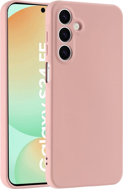 Hoesje geschikt voor Samsung Galaxy S24 FE hoesje zacht siliconen- Arara backcover - Zand