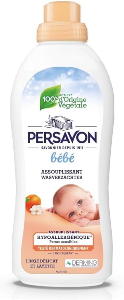 Persavon - Babywasverzachter, met abrikozengeur, delicaat en babylinnen, hypoallergeen, gevoelige huid, zonder kleurstoffen - 750 ml (verpakking van 1)