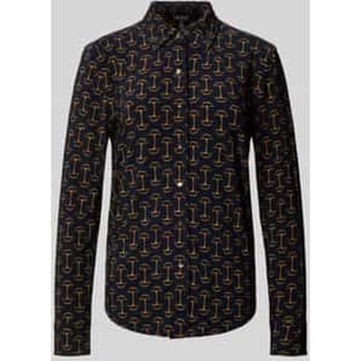 Regular fit overhemdblouse met all-over print model 'DAQUANE'
