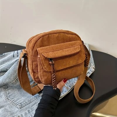 Livano Schoudertas - Dames - Heren - Crossbodytassen - Slingbag - Bag - Nektas - Nektasje - Messenger - Crossbody - Bruin