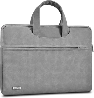 Draagbare 13-14 Inch Laptop Tas met Handvat, Waterdichte Neopreen Beschermhoes voor MacBook, Lenovo, HP en Acer - Grijs