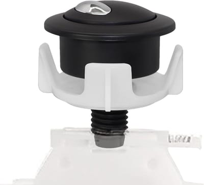 Toilet Knop - Spoelknop Vervanging - Badkamer Reparatie - Twee Spoelopties - 54 x 37 mm - Chroom