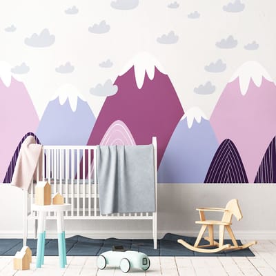 Vilka Scandinavische Bergen Kinderstickers 100 x 150 cm