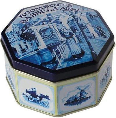 JB Diesch Zeeuwse roomboter babbelaars - in Delfts Blauw blik - 250g