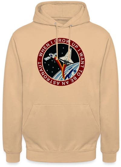 NASA When I grow Up I Want to Be An Astronaut Hoodie Unisex