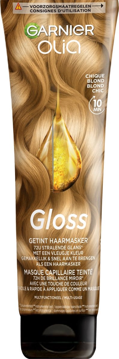 Garnier Olia Gloss - Gekleurd haarmasker - Chique Blond - Extra glanzend, gezond haar met een vleugje kleur