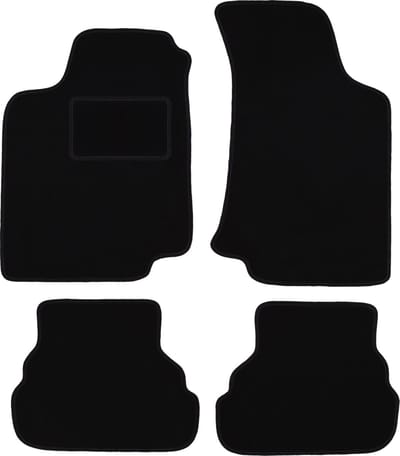 Zwarte veloursmatten voor: Volkswagen Vento sedan (1991-1997)