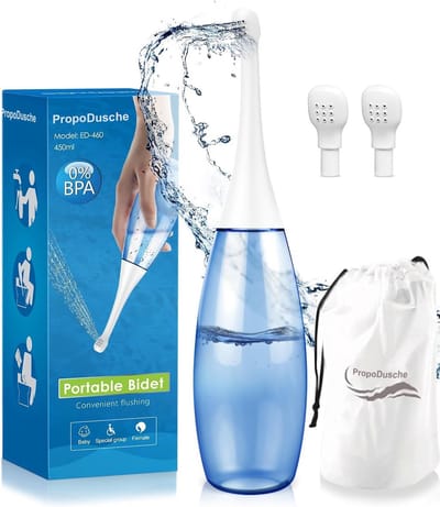 Draagbare Douche Toilet voor Persoonlijke Hygiëne en Nazorg - 450 ml Flessenspuit Reisbidet