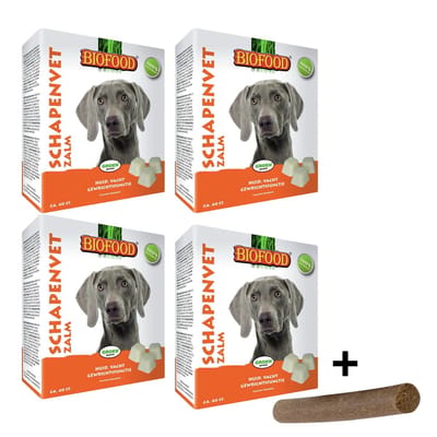 BF Petfood Schapenvet Bonbons Maxi | Zalm met Fricandel voor Honden