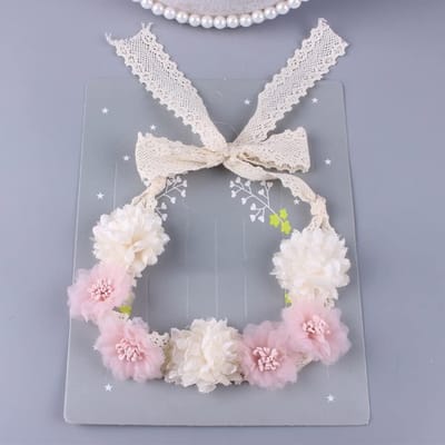Schattige Roze Haarbanden voor Meisjes met Bloemen - Feestelijke Haaraccessoires voor Baby's en Kinderen